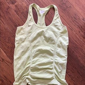 Athleta size M lime green athletic racer back tank